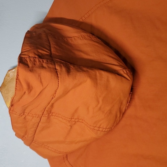 Gap jacket boys size large ( 10 ) orange grey green blue zippered pockets - Picture 11 of 16